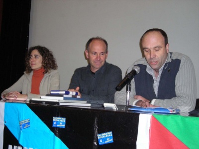 Maider Ziganda (Alcaldesa de Pasaia), Pablo Carreira (Museo do Mar) e Filipe Dominguez (Fato)